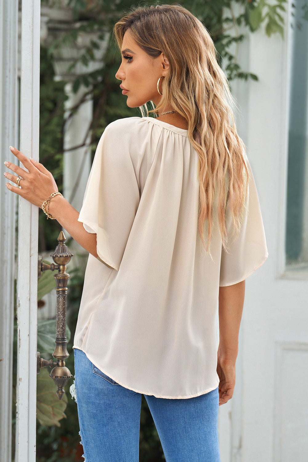 Theresa - Flutter Sleeve Top