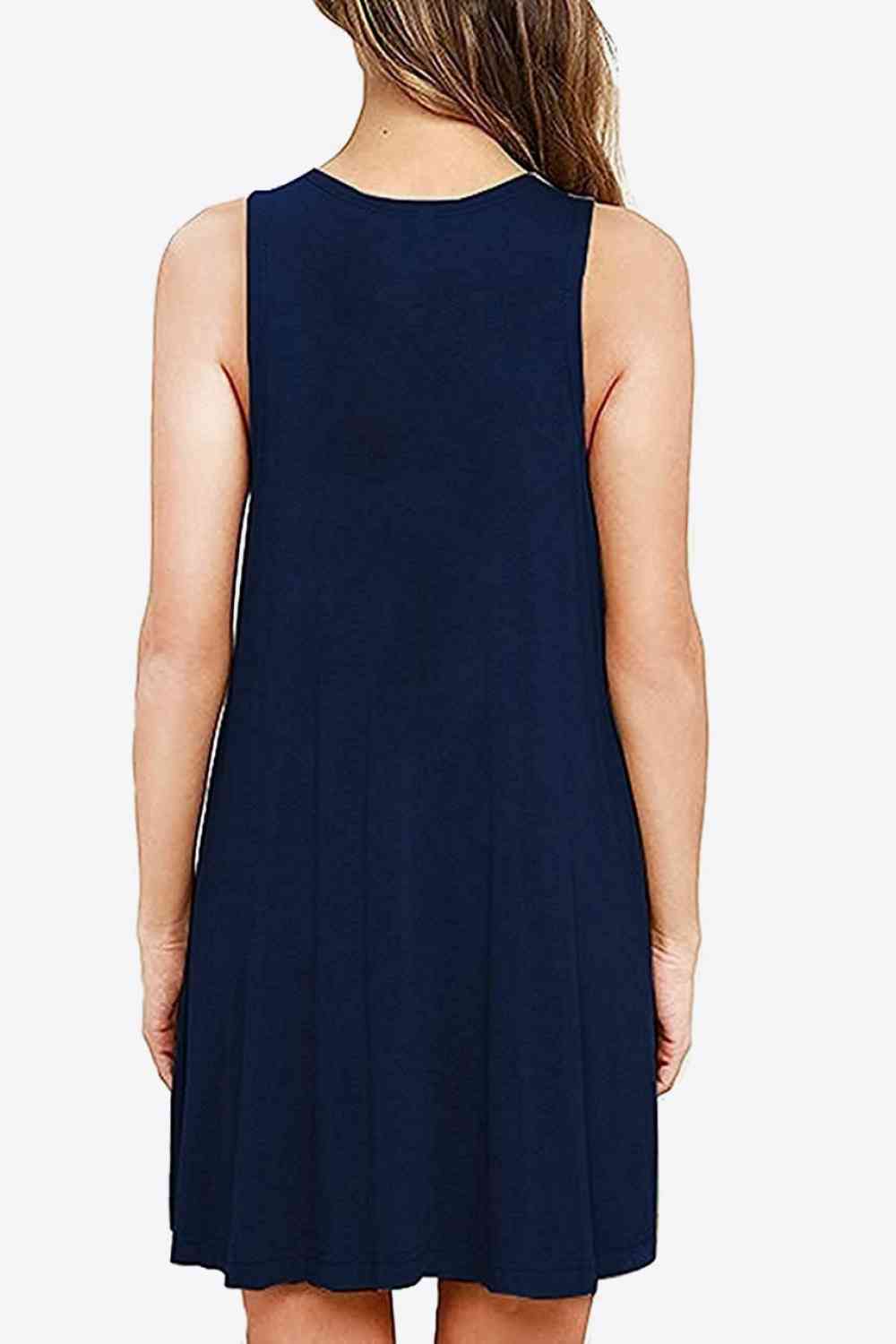 Pamela -  Sleeveless Dress with Pockets