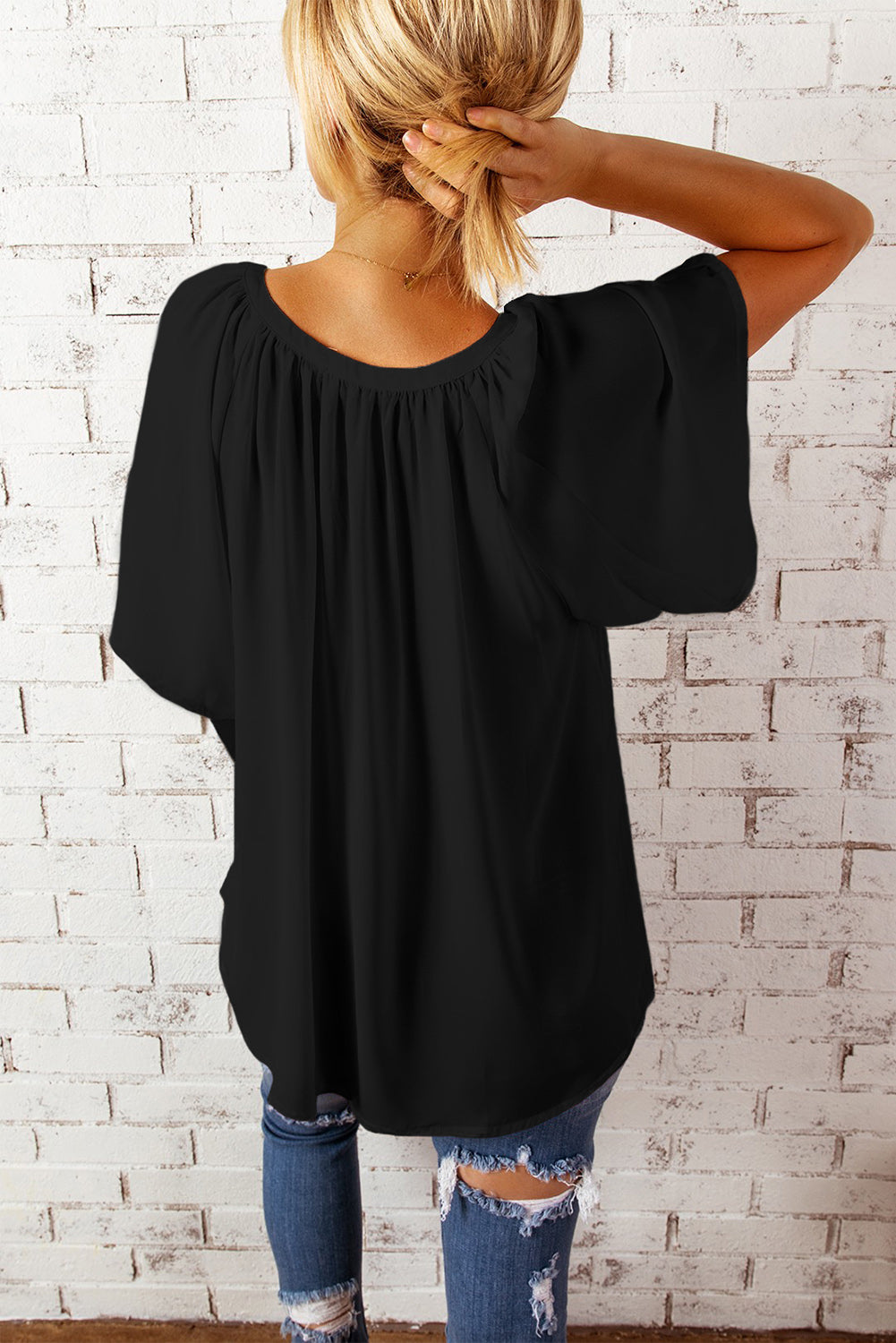 Theresa - Flutter Sleeve Top