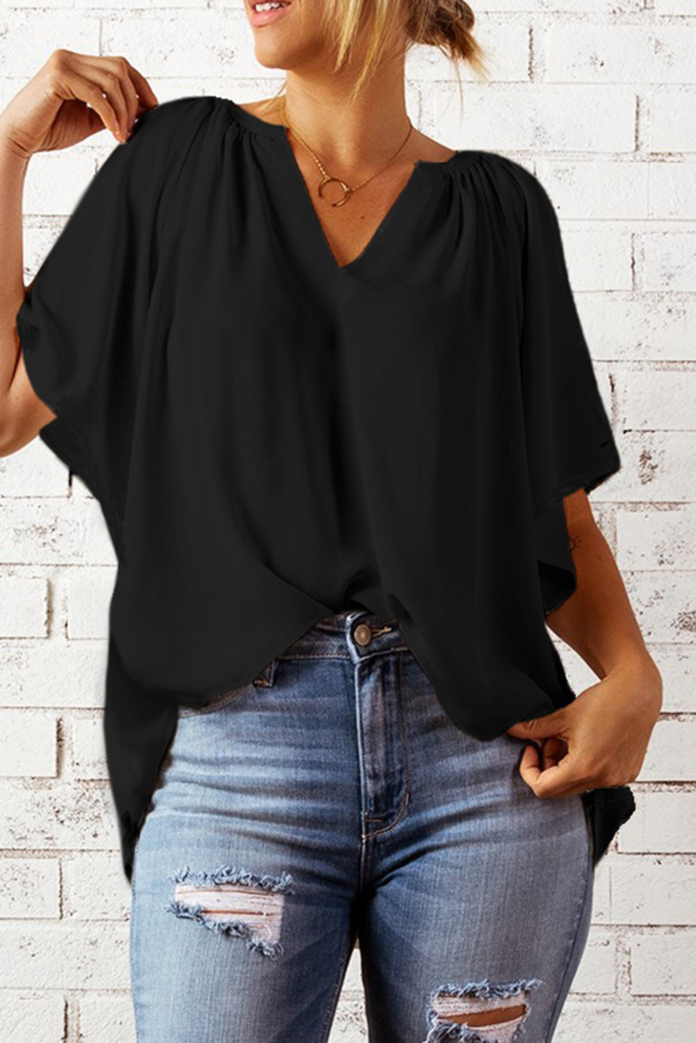 Theresa - Flutter Sleeve Top