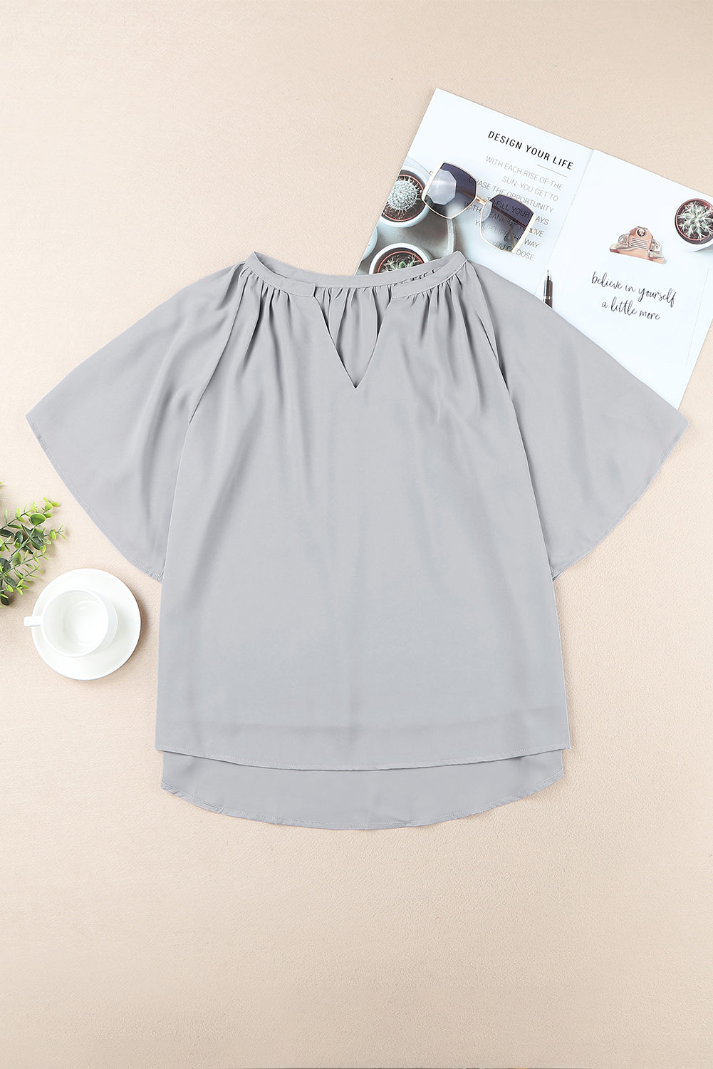 Theresa - Flutter Sleeve Top