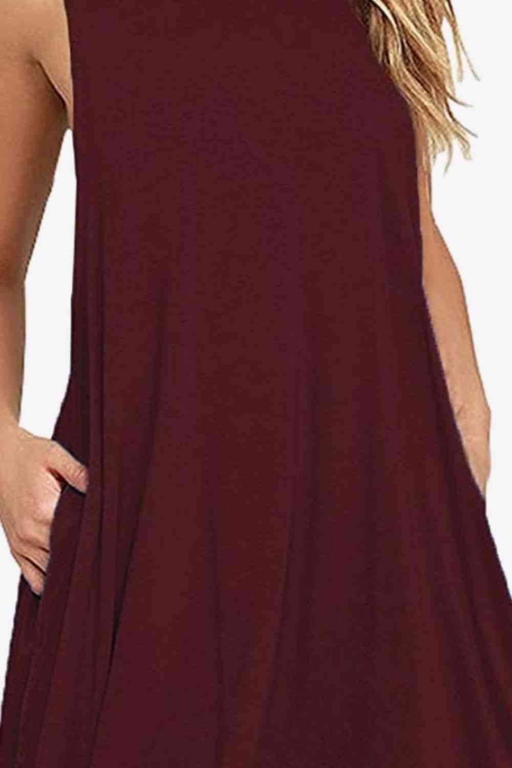 Pamela -  Sleeveless Dress with Pockets