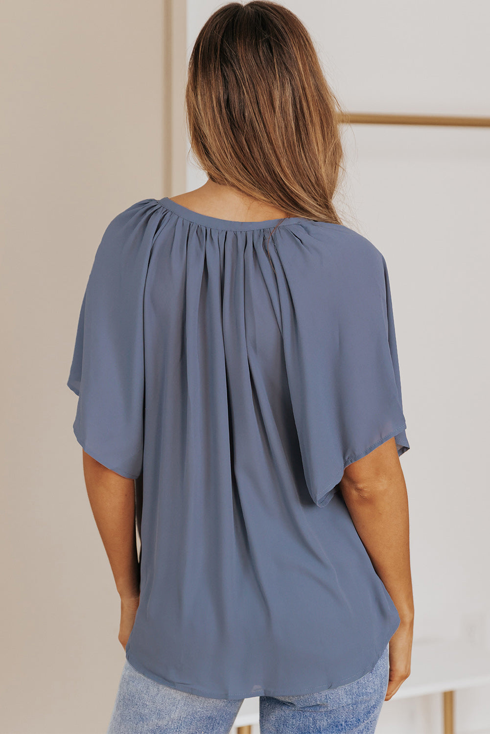 Theresa - Flutter Sleeve Top