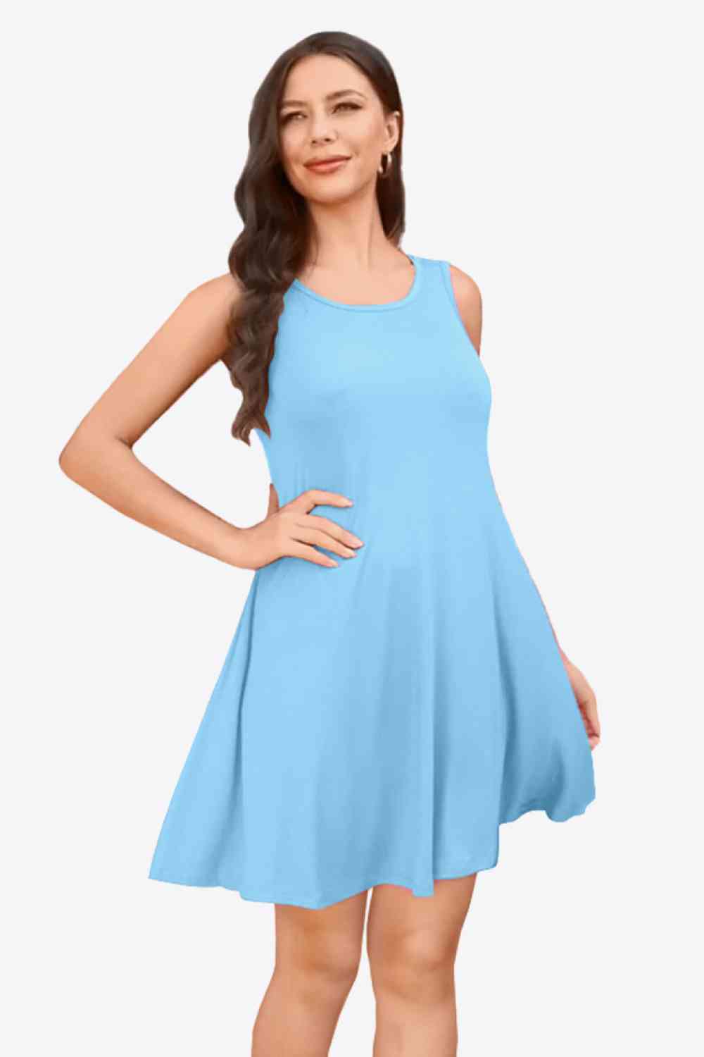 Pamela -  Sleeveless Dress with Pockets