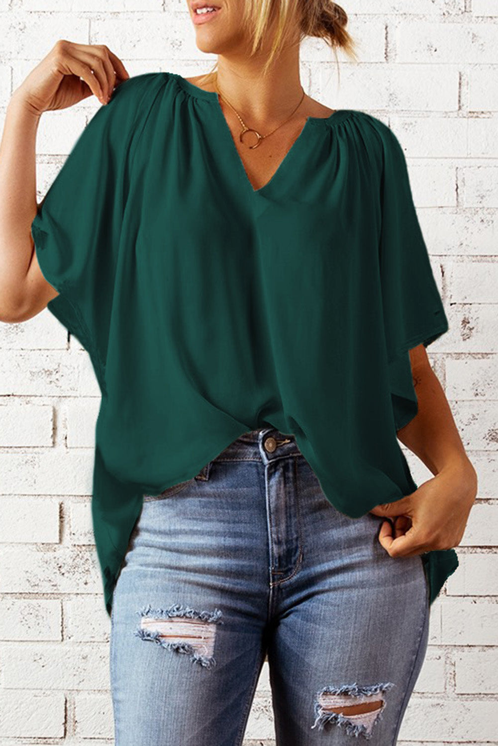 Theresa - Flutter Sleeve Top