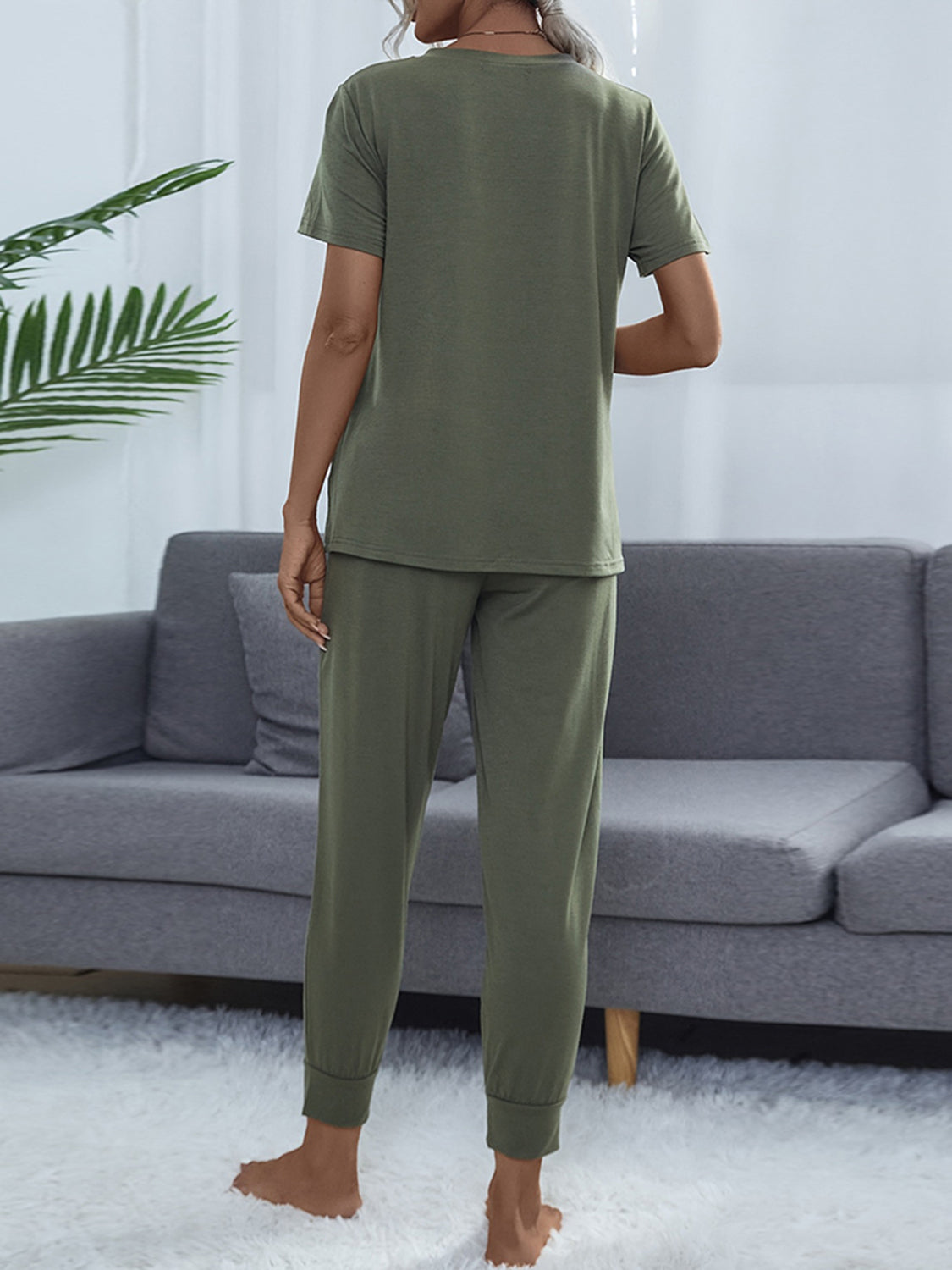 Debbie - Short Sleeve Top and Pants Set